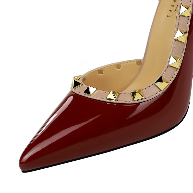 섹시한 여성용 펌프스 리벳 디자인 하이힐 10.5cm  - Shoe Tree 리뷰 및 가격