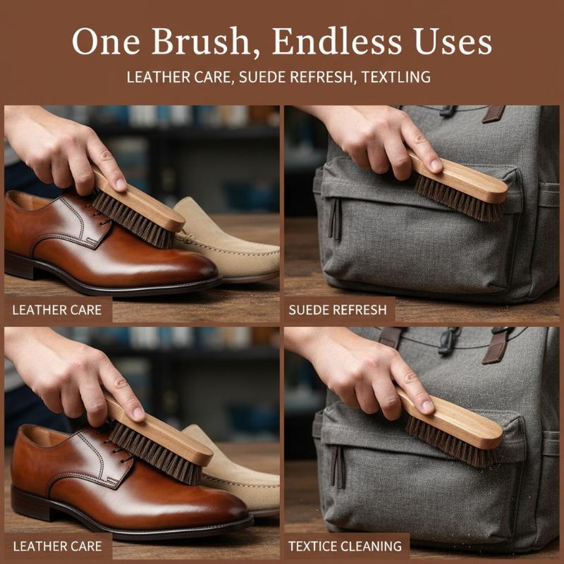1PC 나무 신발 브러쉬 말털 가죽 신발을 위한 부드러 - Leather Shoe Polish 리뷰 및 가격